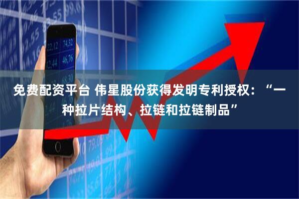 免费配资平台 伟星股份获得发明专利授权:“一种拉片结构、拉链和拉链制品”